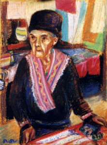 Old woman Pastel 2000. Singapore