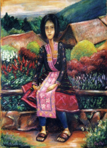 Thai girl Pastel 2000. Singapore