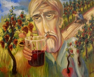 Wine Oil on canvas 2007. Denmark